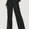 Donna Only | Pantaloni A Palazzo Only Onlhope-Mady Hw Faux Leather Cc Pnt Rp Nero