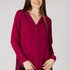 Donna Vila Clothes | Bluse Manica Lunga Vila Clothes Vilucy L/S - Noos Bordeaux