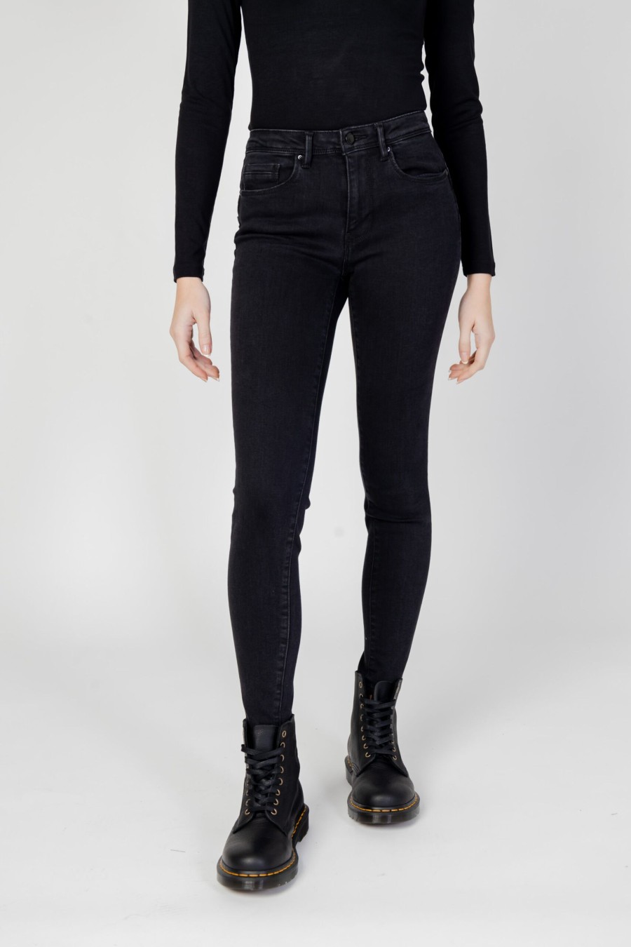 Donna Gas | Jeans Skinny Gas Star Up Nero