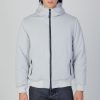 Uomo Aquascutum | Giubbotto Aquascutum Active Hooded Jacket Grigio Chiaro