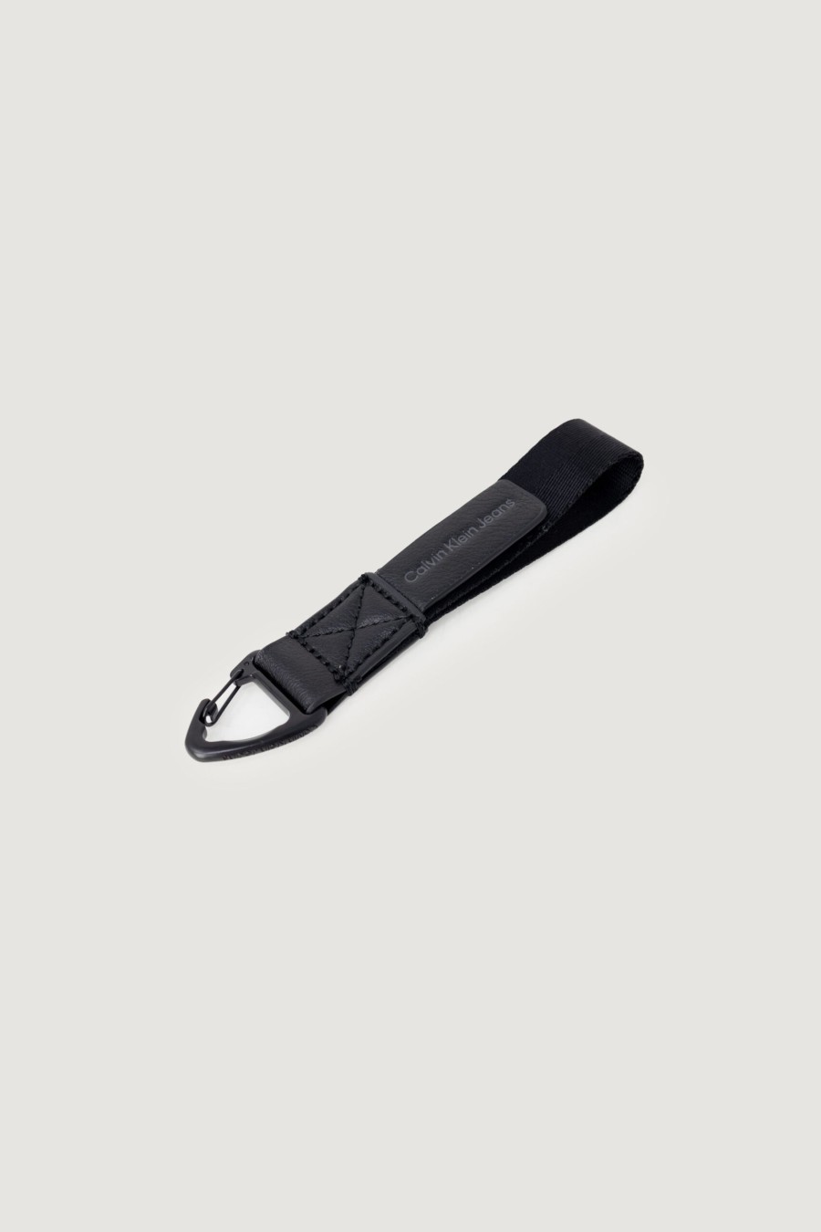 Uomo Calvin Klein | Portachiave Calvin Klein Tagged Keyfob Nero