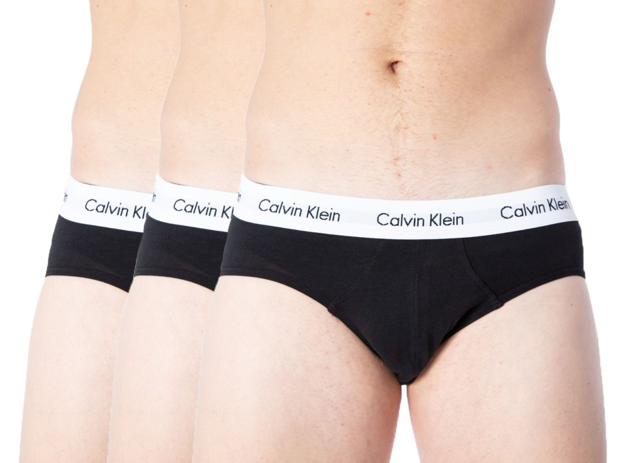 Uomo Calvin Klein | Slip Calvin Klein Underwear 3 Hip Brief Nero