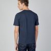 Uomo Aquascutum | T-Shirt Aquascutum Active Big Logo Blu