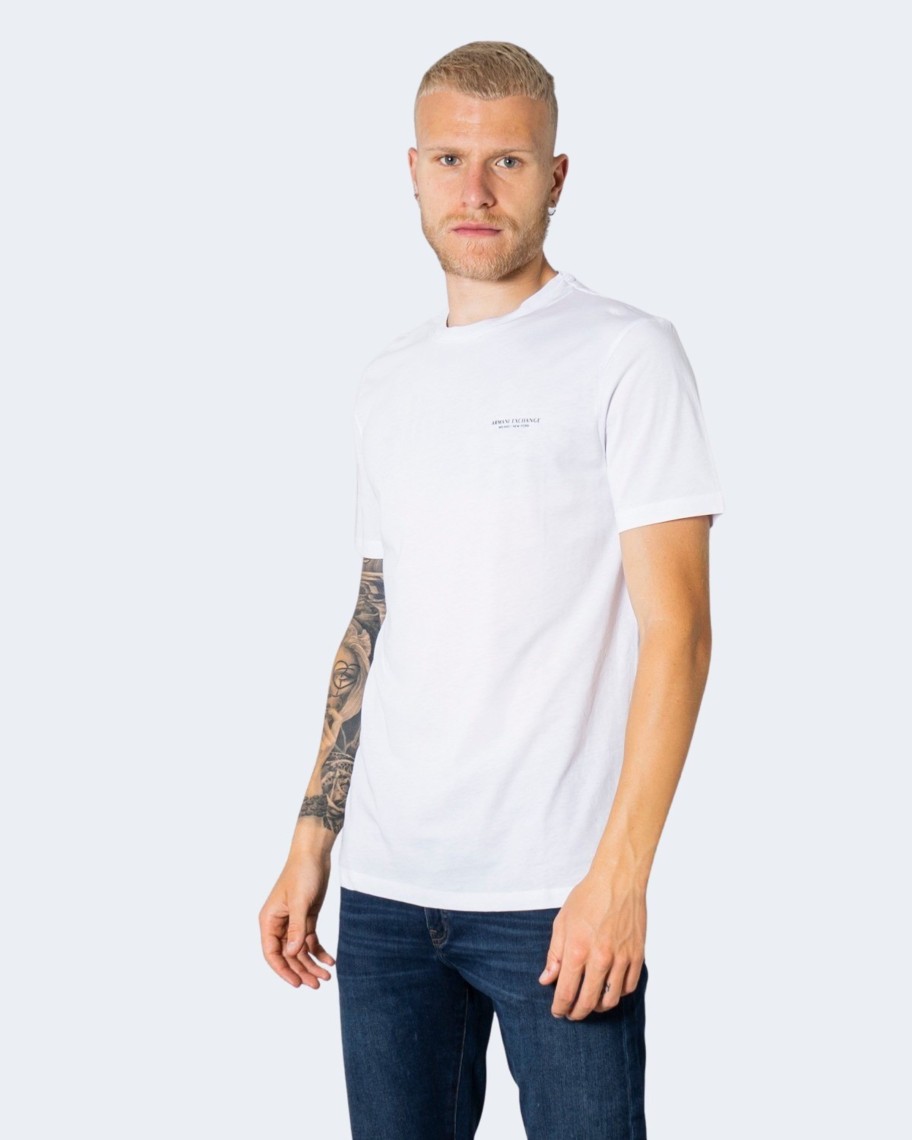 Uomo Armani Exchange | T-Shirt Armani Exchange Bianco