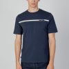 Uomo Aquascutum | T-Shirt Aquascutum Active Stripes Blu