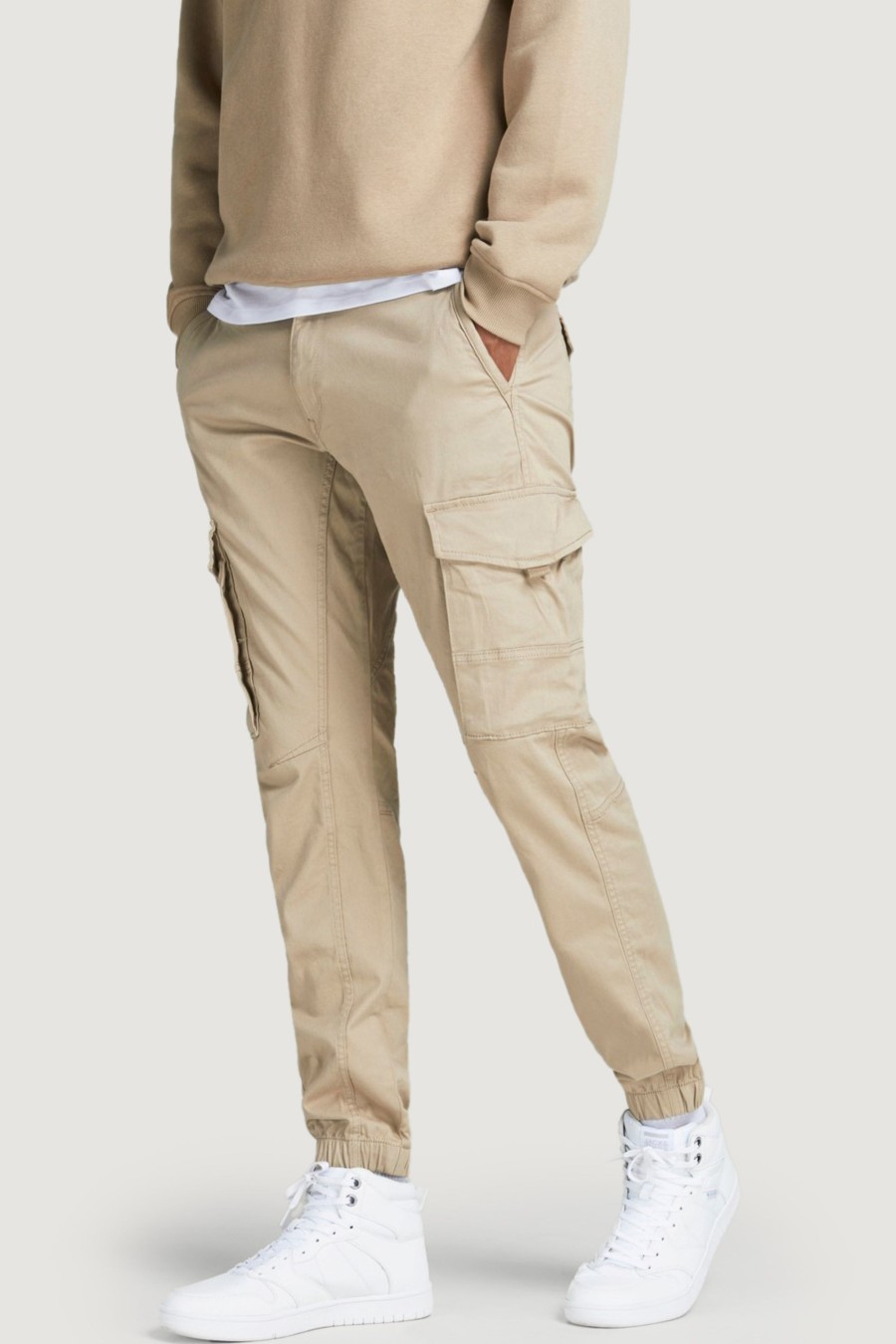 Uomo Jack Jones | Pantaloni Jack Jones Jpstpaul Jjflake Ana 542 Crockery Noos Beige