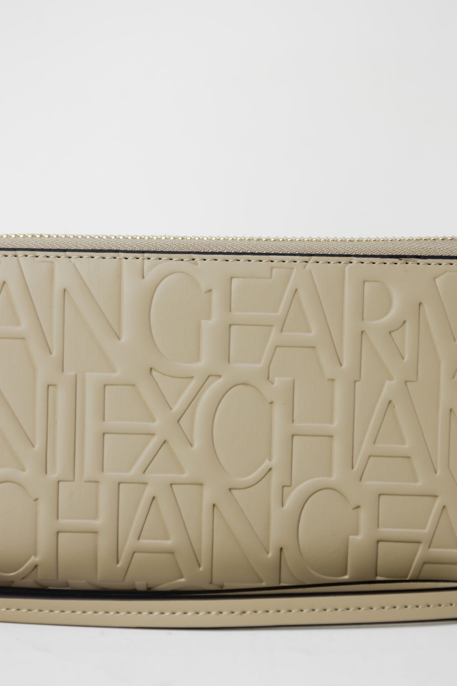 Donna Armani Exchange | Portafoglio Grande Armani Exchange Color Beige Scuro