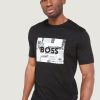 Uomo Boss | T-Shirt Boss Teeheavyboss 10254276 01 Nero