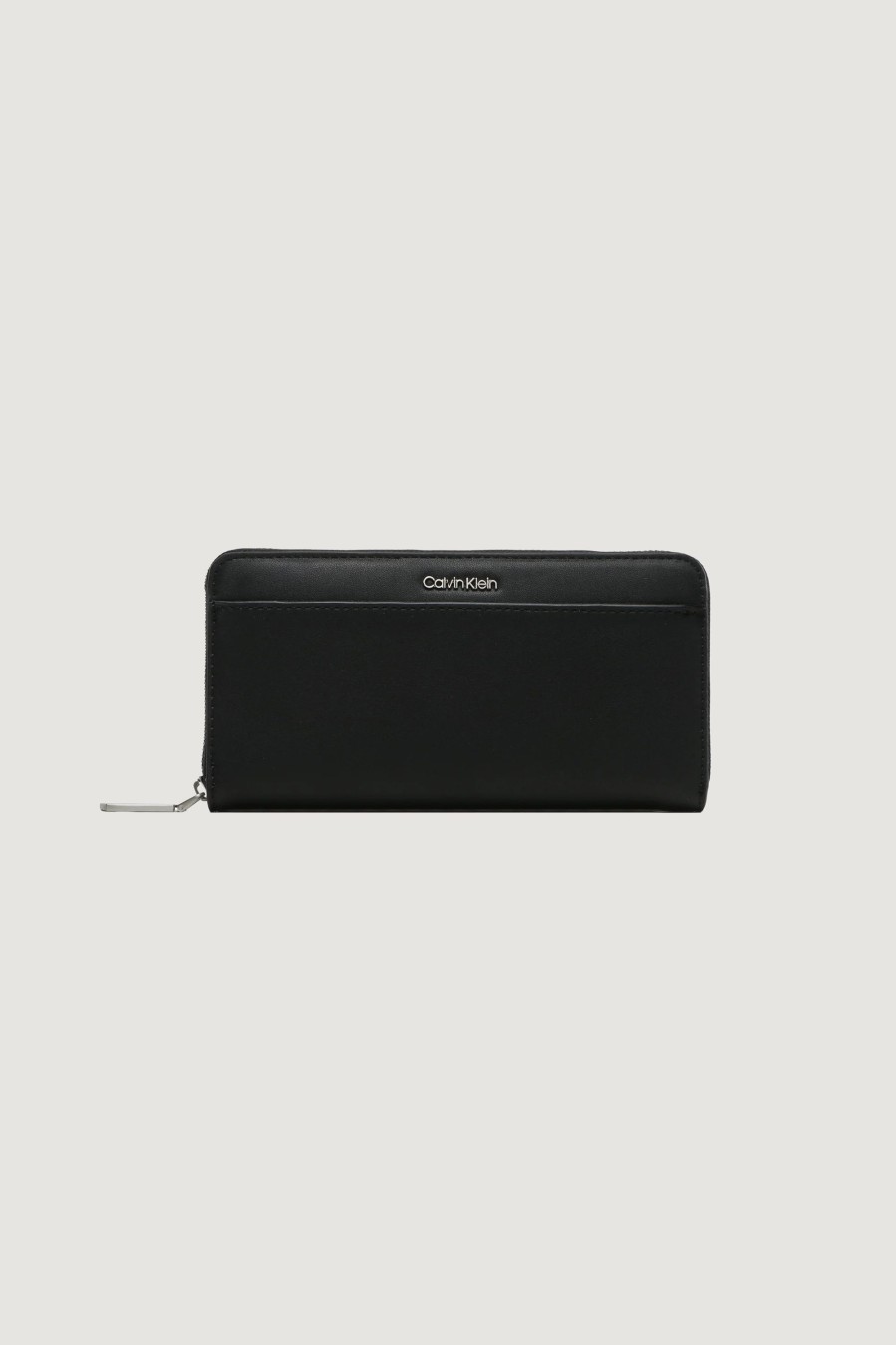 Donna Calvin Klein | Portafoglio Grande Calvin Klein Ck Must Lg Z/A Wallet W/Slip Nero