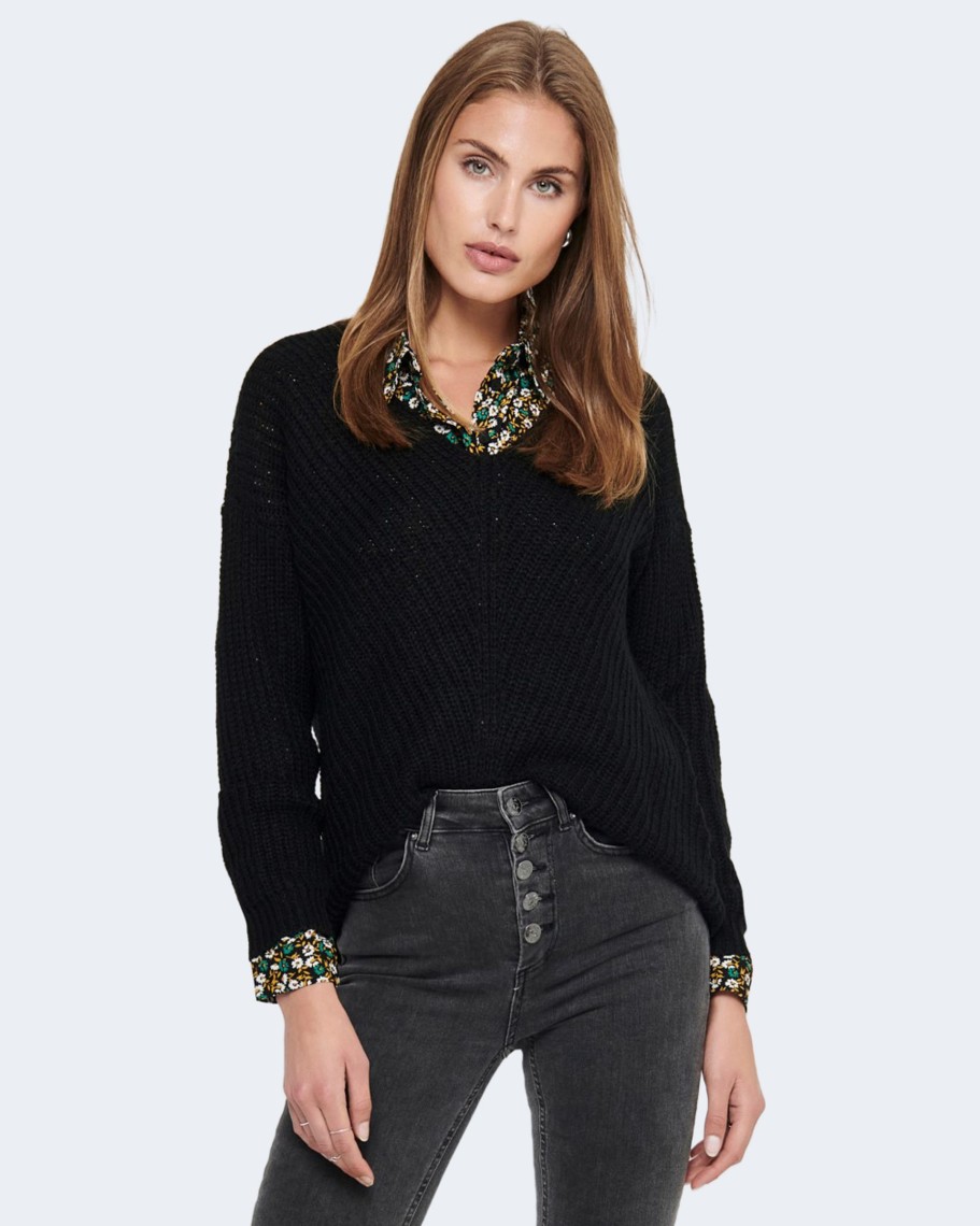 Donna Jacqueline de Yong | Maglione Jacqueline De Yong Jdynew Megan L/S Knt Noos Nero