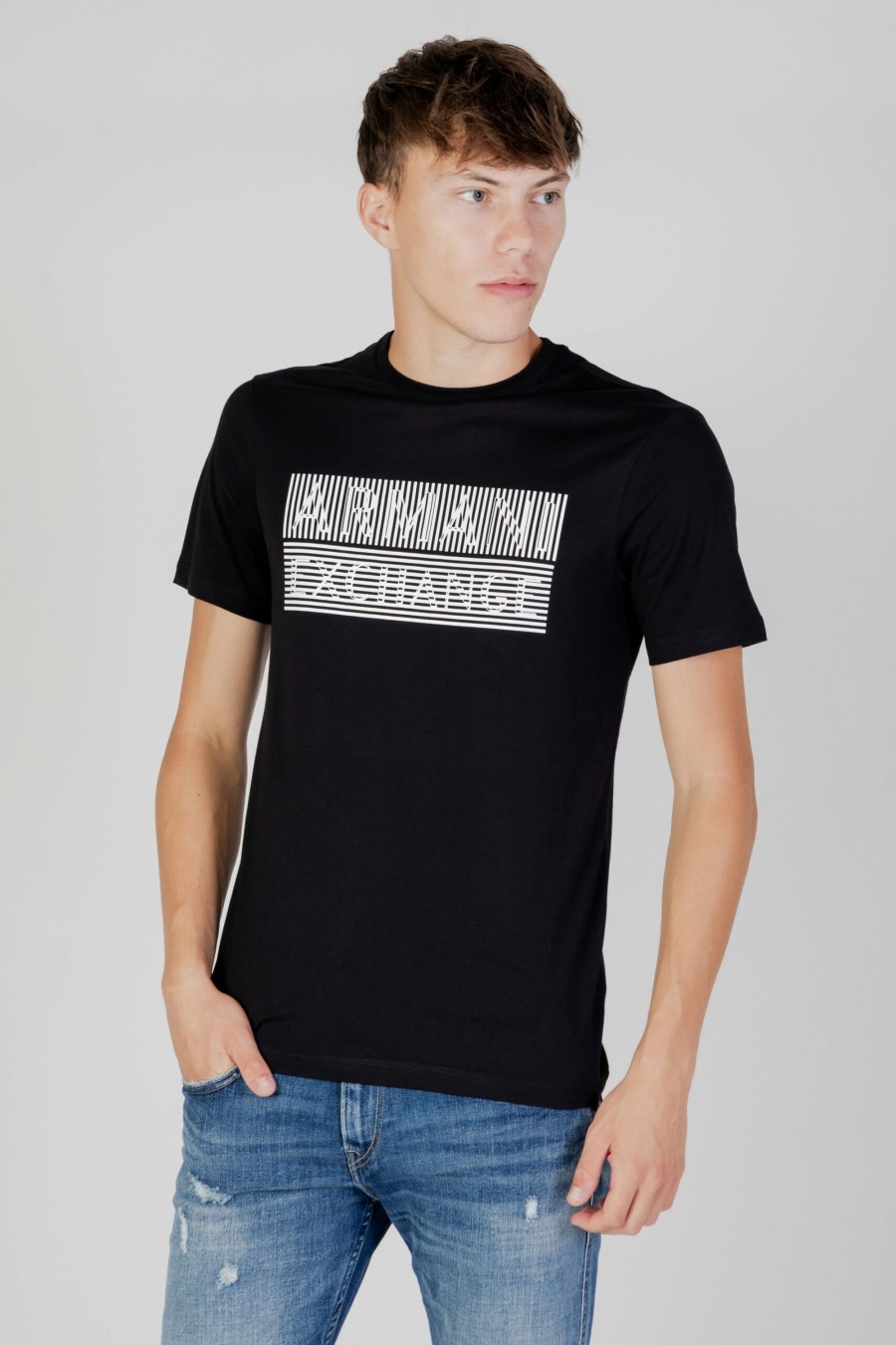 Uomo Armani Exchange | T-Shirt Armani Exchange Nero