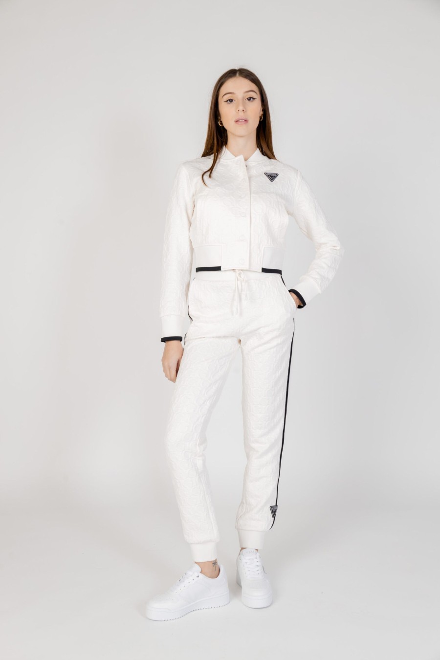 Donna Guess | Pantaloni Sportivi Guess Active Cheri Long Pant Bianco