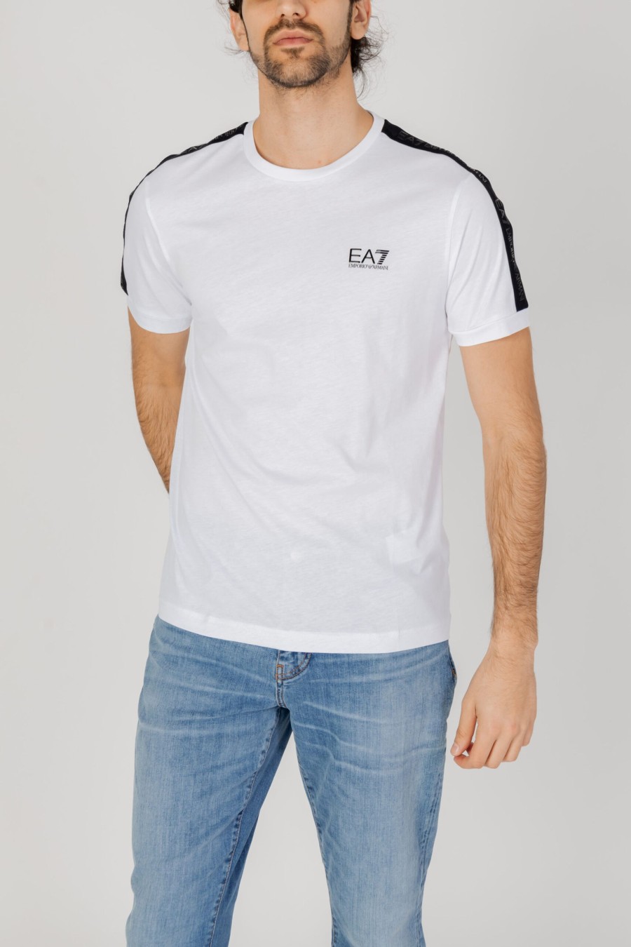 Uomo EA7 | T-Shirt Ea7 Bianco