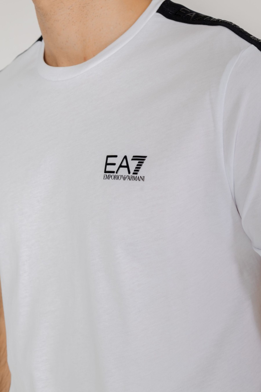 Uomo EA7 | T-Shirt Ea7 Bianco