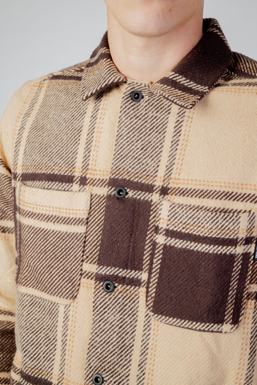 Uomo Only & Sons | Camicia Manica Lunga Only & Sons Onsmace Ovr Ls Check Shirt Marrone