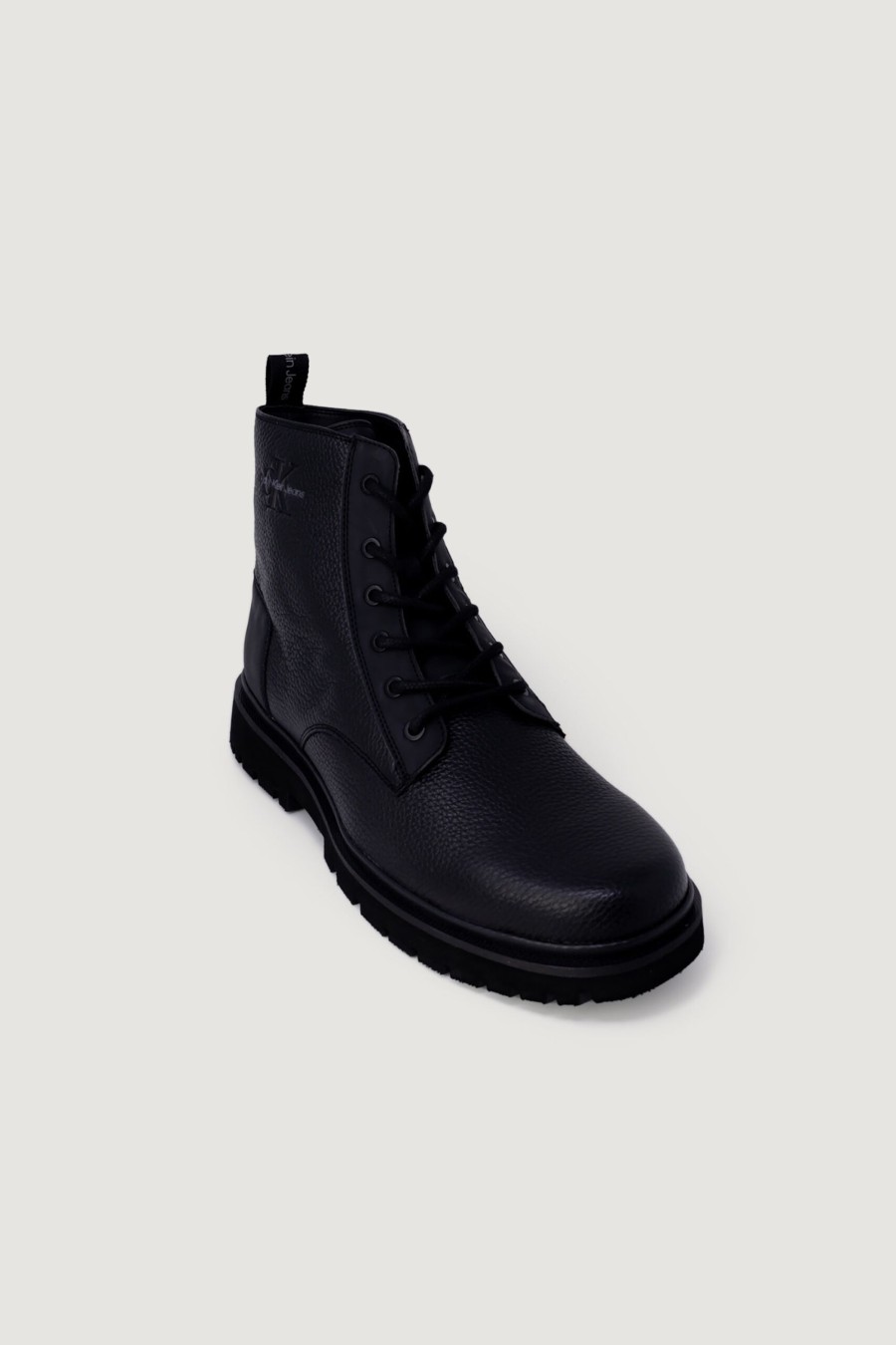 Uomo Calvin Klein | Stivaletti Calvin Klein Eva Mid Laceup Boot Lth Nero