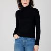 Donna Guess | Dolcevita Guess Marion Tn Ls Sweater Nero