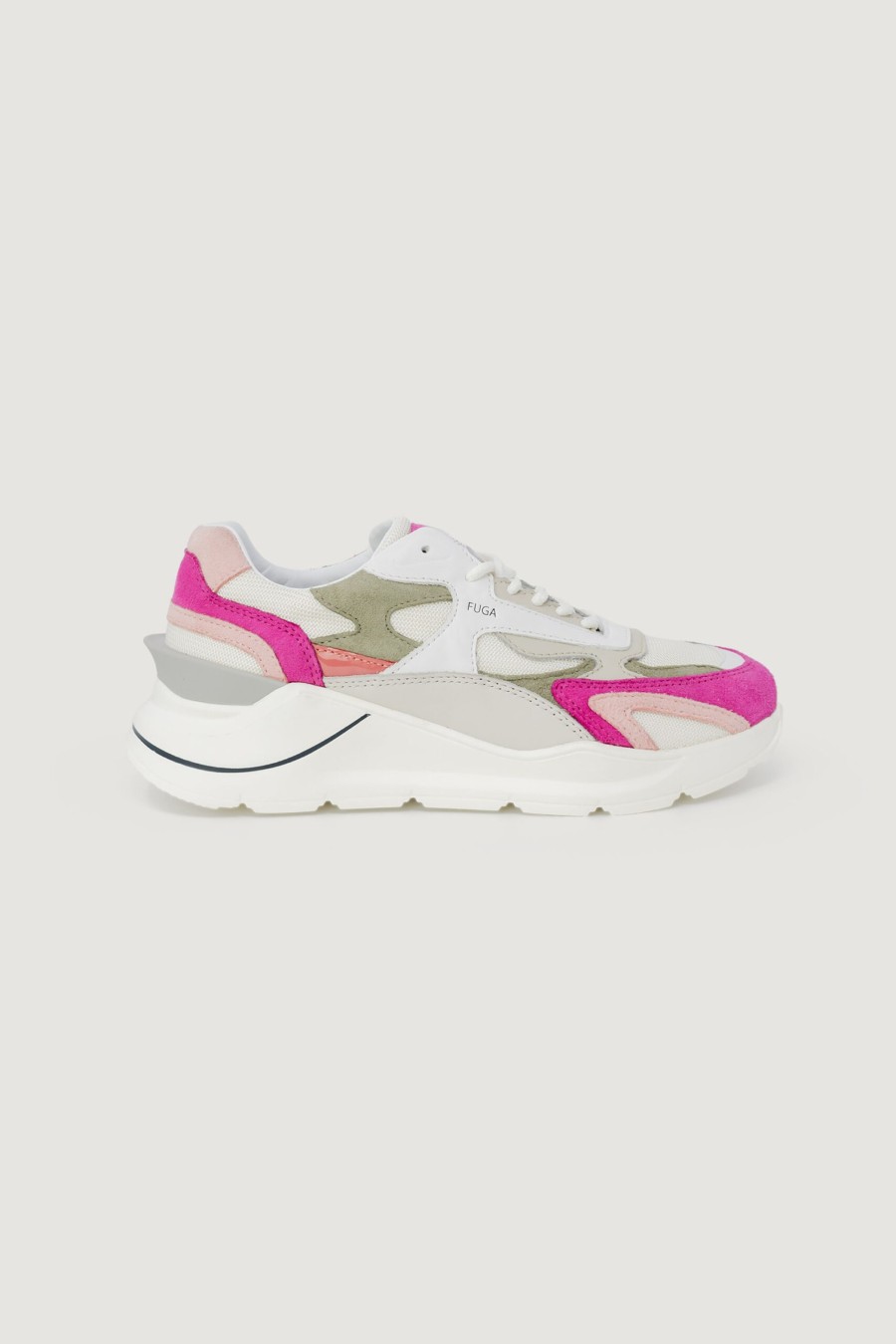 Donna D.a.t.e. | Sneakers D.A.T.E. Fuga Colored White-Fuxia Fuxia