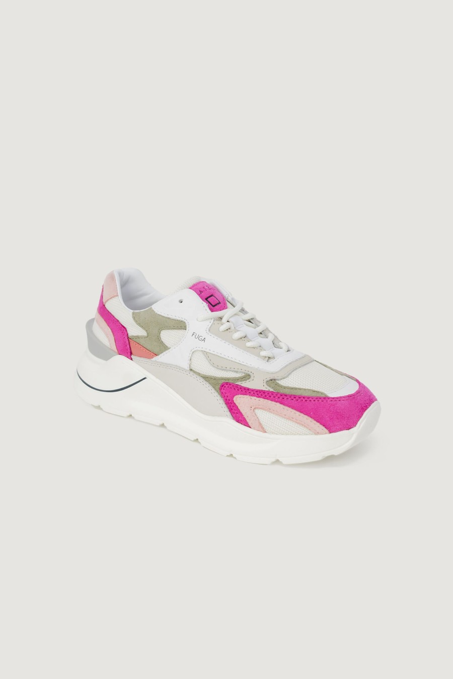 Donna D.a.t.e. | Sneakers D.A.T.E. Fuga Colored White-Fuxia Fuxia