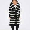 Donna Jacqueline de Yong | Cardigan Jacqueline De Yong Jdyjusty Gurli L/S Belt Stripe Cardi Knt Nero