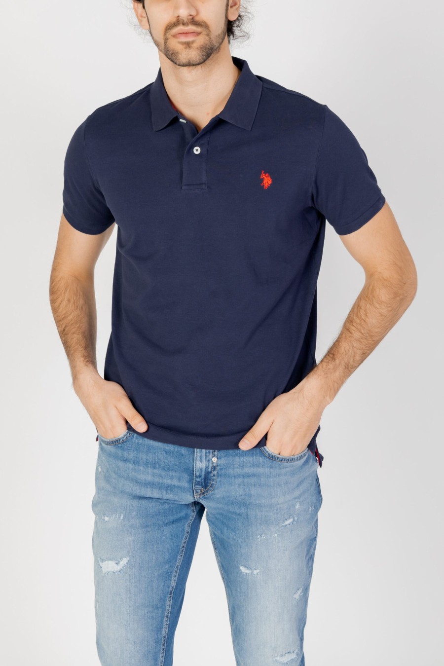 Uomo U.S. Polo Assn. | Polo Manica Corta U.S. Polo Assn. King Blu