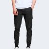 Uomo Jack Jones | Pantaloni Slim Jack Jones Jpstpaul Jjflake Cargo Noos Nero