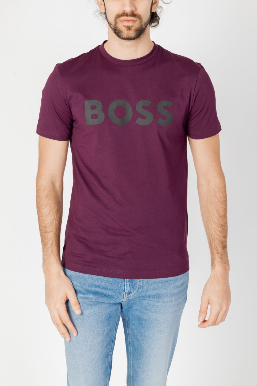 Uomo Boss | T-Shirt Boss Thinking 1 Viola