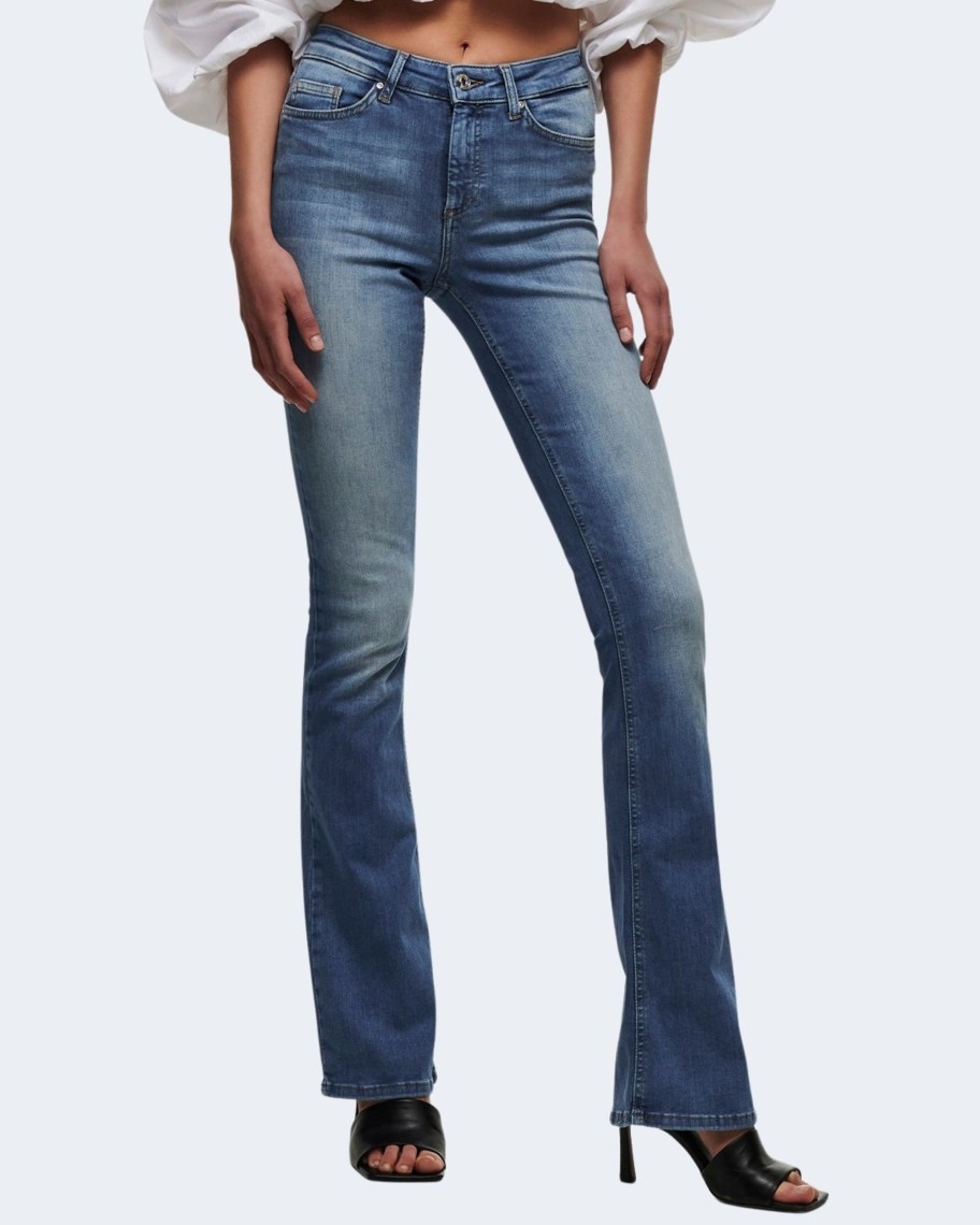 Donna Only | Jeans Bootcut Only Onlblush Life Mid Flared Bb Rea1319 Noos Blue Denim