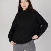 Donna Only | Dolcevita Only Onlhazel Ls Cowlneck Bf Knt Nero