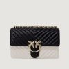 Donna Pinko | Borsa Pinko Love One Classic Sheep Nappa Black-White