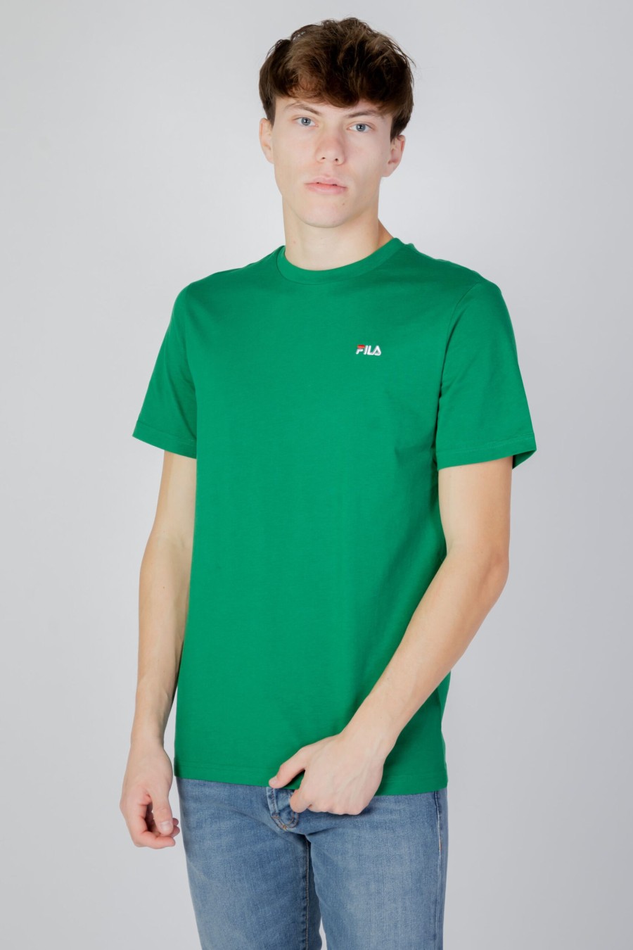 Uomo Fila | T-Shirt Fila Berloz Verde