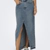 Donna Only | Gonna Lunga Only Onlalina Leigh Hw Ex Long Dnm Pim Blue Denim