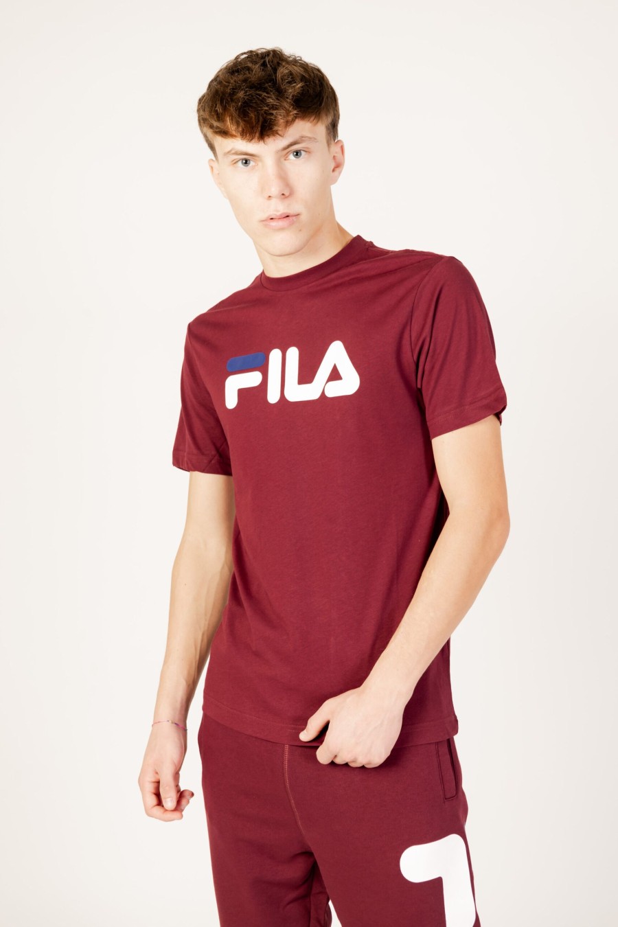 Uomo Fila | T-Shirt Fila Bellano Tee Bordeaux