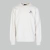 Uomo Aquascutum | Felpa Senza Cappuccio Aquascutum Active Small Logo Crew Neck Fleece Grigio Chiaro