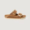 Donna Birkenstock | Ciabatte Con Fascia Birkenstock Arizona Big Buckle Cuoio