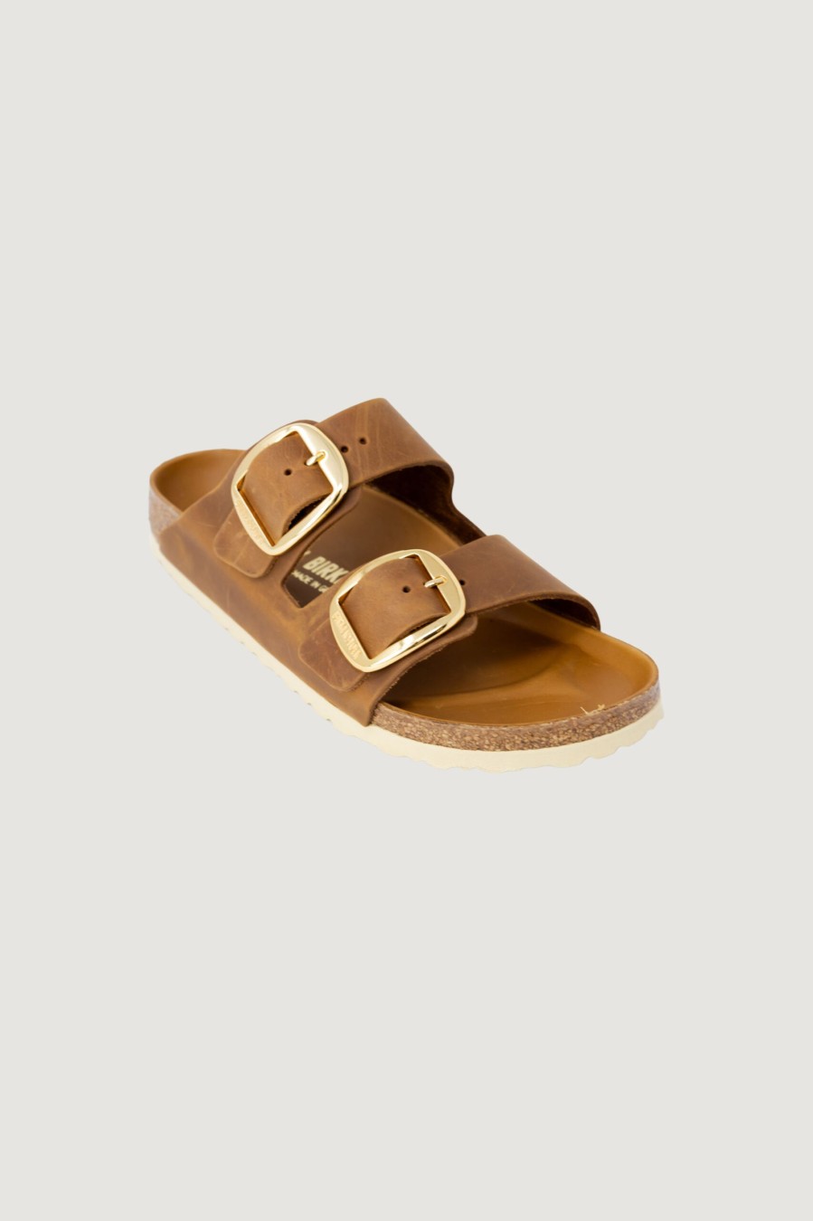 Donna Birkenstock | Ciabatte Con Fascia Birkenstock Arizona Big Buckle Cuoio