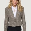 Donna Only | Giacca Only Onladison L/S Crop Check Blazer Tlr Beige Chiaro