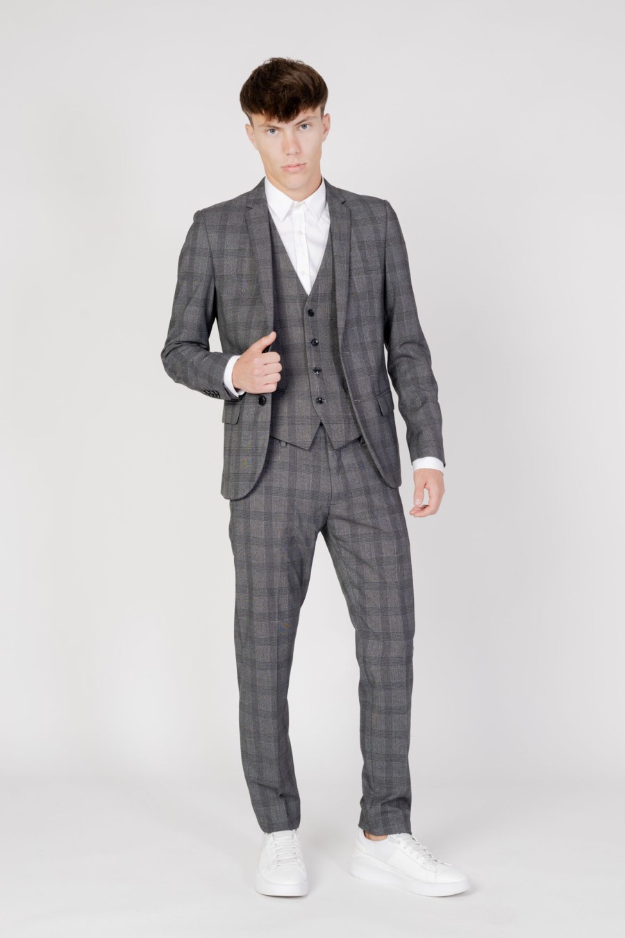 Uomo Antony Morato | Giacca Da Completo Antony Morato Bonnie Slim Fit In Tessuto Nero