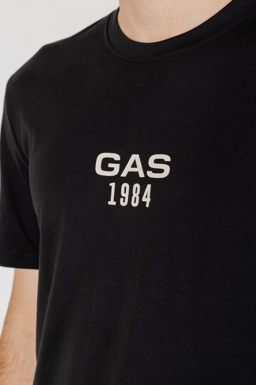 Uomo Gas | T-Shirt Gas Dharis 1984 Nero