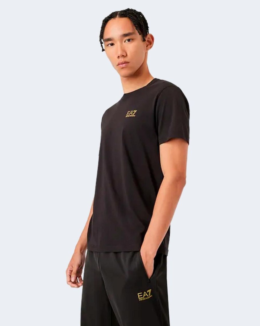 Uomo EA7 | T-Shirt Ea7 Black Gold