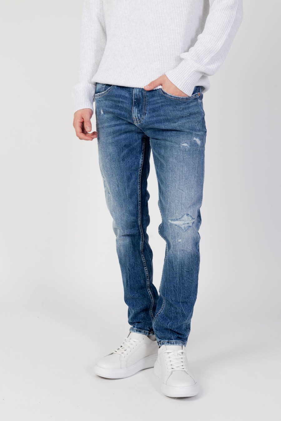 Uomo Tommy Hilfiger | Jeans Tapered Tommy Hilfiger Austin Slim Tprd Dg2 Denim