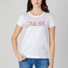 Donna Guess | T-Shirt Guess Ss Cn Leo Bianco