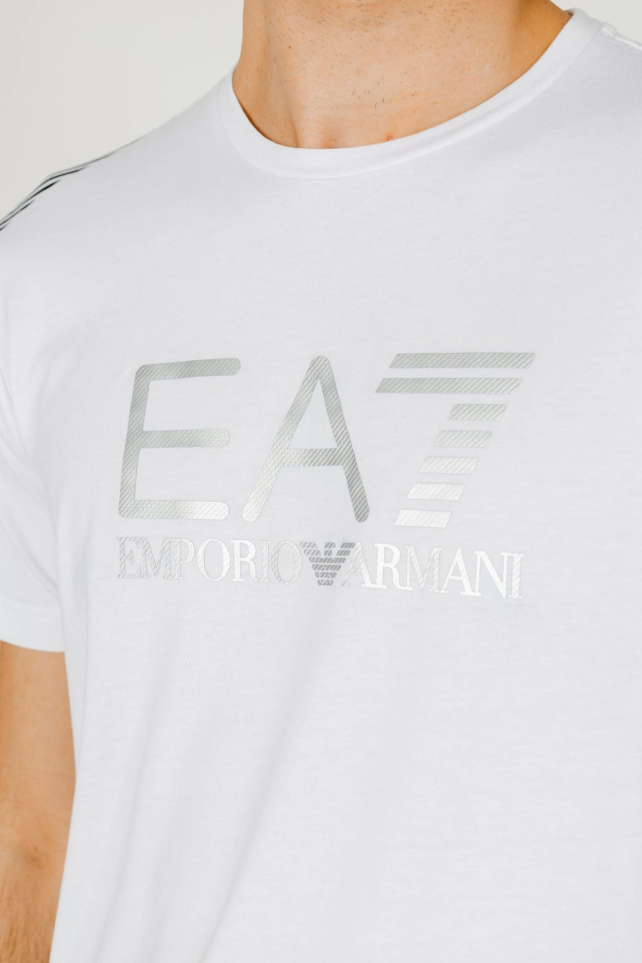 Uomo EA7 | T-Shirt Ea7 Bianco