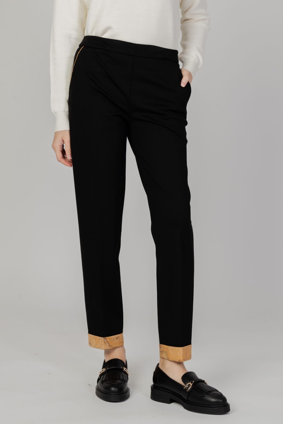 Donna Alviero Martini Prima Classe | Pantaloni A Sigaretta Alviero Martini Prima Classe - Nero