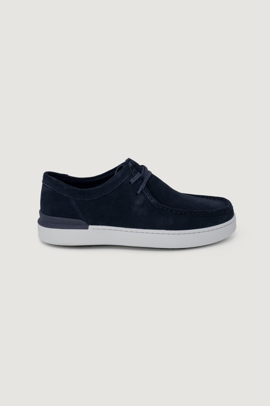 Uomo Clarks | Scarpe Eleganti Clarks Courtliteseam Suede Blu