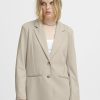 Donna Ichi | Giacca Ichi Ihkate Sus Oversize Bl Beige