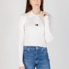 Donna Tommy Hilfiger | Maglia Tommy Hilfiger Half Zip Thru Panna