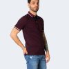 Uomo Jack Jones | Polo Manica Corta Jack Jones Jjepaulos Polo Ss Noos Bordeaux