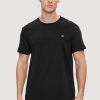 Uomo Calvin Klein | T-Shirt Calvin Klein Embro Badge Nero