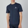 Uomo Aquascutum | T-Shirt Aquascutum Active Small Logo Blu